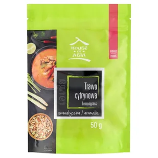 House of Asia Trawa cytrynowa suszona cięta 50 g - Przyprawy i zioła sypkie - miniaturka - grafika 1