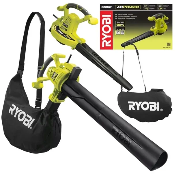 Dmuchawa Ogrodowa Odkurzacz Elektryczny Do Liści 3000w Rbv3000csv Ryobi