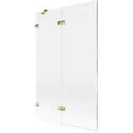 Parawany nawannowe - Mexen Lunar parawan nawannowy 2-skrzydłowy lewy 110 x 150 cm, transparent, złoty - 897-110-100-50-00-L - miniaturka - grafika 1