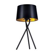 Lampy stojące - Remi Gold lampka stołowa 1-punktowa czarna/złota K-4357 - miniaturka - grafika 1