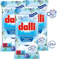 Środki do prania - DALLI Mokre Chusteczki Zapachowe do Suszarki na Pranie Zmiękczające 3x25szt - miniaturka - grafika 1