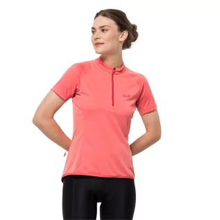 Koszulki i topy damskie - Damska koszulka rowerowa TOURER HALFZIP T W desert rose - XS - grafika 1