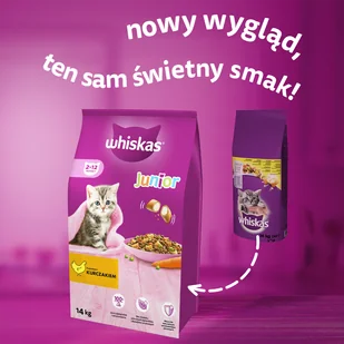 WHISKAS Junior 2x14 kg - sucha karma dla dla kociąt, z pysznym kurczakiem - Sucha karma dla kotów - miniaturka - grafika 8