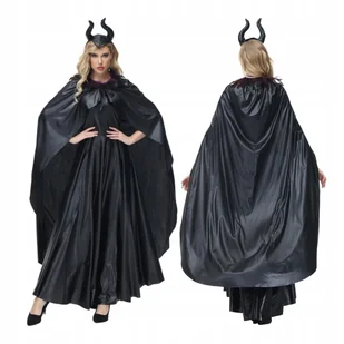 Strój Czarownicy Dla Kobiet Diabolina Maleficent Halloween Karnawał L - Stroje karnawałowe - miniaturka - grafika 1