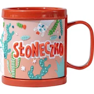 Kubki dla dzieci - Plastikowy kubek 3D z napisem S��oneczko - miniaturka - grafika 1