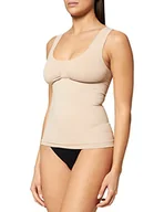 Koszulki i topy damskie - belly cloud Damski top modelujący figurę Paisley, beżowy (Haut 815), M - miniaturka - grafika 1