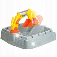 Place zabaw - Piaskownica Zamykana Koparka Autko Wiaderko Foremki Akcesoria 2W1 MATADI - miniaturka - grafika 1