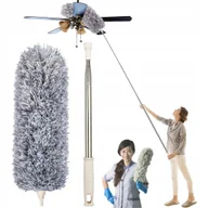 Miotły, szufle, mopy - SZCZOTKA MOP MIOTEŁKA DO KURZU PAJĘCZYN TELESKOPOWA 280CM DŁUGA sprzątanie - miniaturka - grafika 1