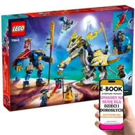 Klocki - LEGO PREZENT URODZINOWY ŚWIĄTECZNY – LEGO NINJAGO Mech-smok 2w1 • połącz smoka i mecha w superwojownika Lego Na Święta Urodziny + EBOOK-3 - miniaturka - grafika 1