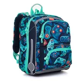 Plecaki szkolne i tornistry - Tornister z wzorem padów konsoli Topgal BEBE 25012 - miniaturka - grafika 1