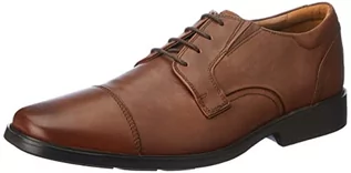 Buty dla chłopców - Clarks Męska czapka Clarkslite Oxford, skóra tan, 44,5 EU - grafika 1