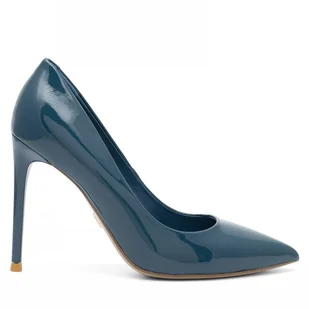 Szpilki Gino Rossi Valentina V-252-15 Granatowy - Czółenka - miniaturka - grafika 1