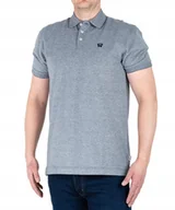 Koszulki męskie - Koszulka Wrangler POLO SHIRT 112352280 Navy L - miniaturka - grafika 1