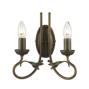 Elstead Lighting Kinkiet Klasyczny 2pł OV2 BLK/GLD OLIVIA ELSOV2 BLK/GOLD - Lampy ścienne - miniaturka - grafika 1