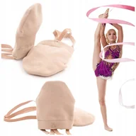 Moda i Uroda OUTLET - NAPALCÓWKI DO GIMNASTYKI I TAŃCA MODEL "KIJÓW" ROZMIAR 33 BEŻOWY - miniaturka - grafika 1