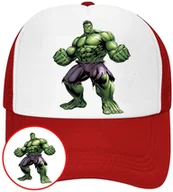 Czapki i chusty sportowe męskie - Czapka z Daszkiem Avengers Czerwona z Nadrukiem Lato Siatka Bejsbolówka - miniaturka - grafika 1