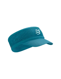 COMPRESSPORT Opaska na głowę z daszkiem SPIDERWEB HEADBAND ON/OFF mosaic blue - Czapki i chusty sportowe damskie - miniaturka - grafika 1