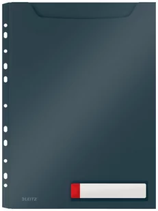 Leitz Koszulka poszerzana A4 perforacja szara - 3 szt - Cosy 46680089 - Koszulki na dokumenty - miniaturka - grafika 1