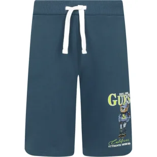 Guess Spodnie dresowe Regular Fit - Spodnie i spodenki dla chłopców - miniaturka - grafika 1