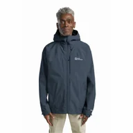 Kurtki męskie - Męska kurtka przeciwdeszczowa Jack Wolfskin TEMPEST 2L JKT M midnight sky - S - miniaturka - grafika 1