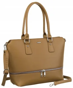 Stylowa shopperka damska ze skóry ekologicznej z odpinanym paskiem - Rovicky - Torebki damskie Stylowa shopperka damska ze skóry ekologicznej z odpinanym paskiem - Rovicky - Torebki damskie - miniaturka - grafika 1