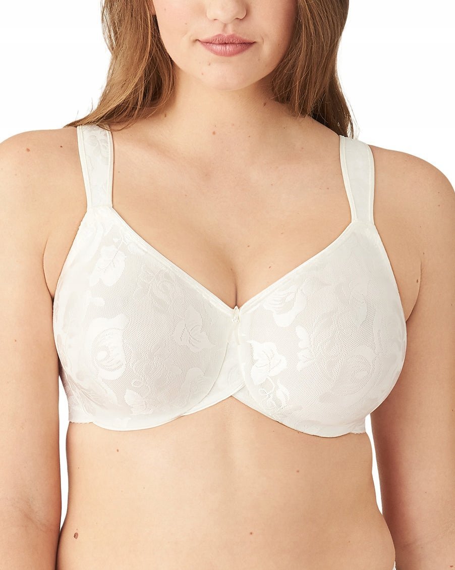 WACOAL ECRU KORONKOWY BIUSTONOSZ USZTYWNIANY DLA PLUS SIZE 75C 6FA