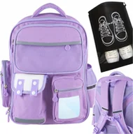 Plecaki worki - K402B PLECAK SZKOLNY TORNISTER SCHOOL + WOREK NA BUTY - miniaturka - grafika 1