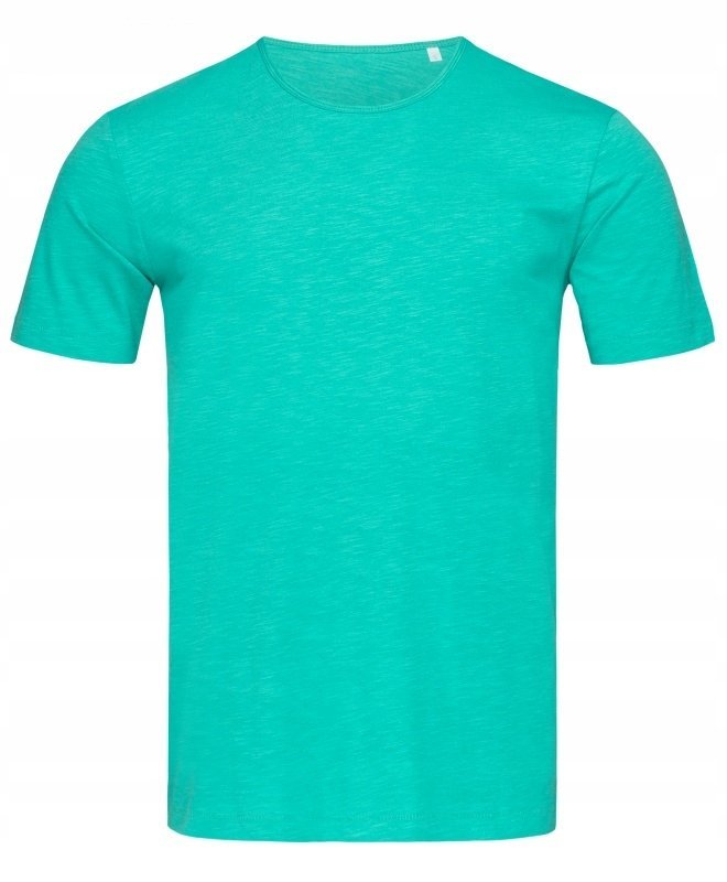 T-shirt męski Koszulka męska bawełniana STEDMAN ST9400 Crew Bahama Green L