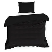 Pościel - Pościel Bawełniana 140X200 Czarna - miniaturka - grafika 1
