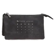 Portfele - Pepe Jeans Holly Portfel Trzy przegródki Czarny 17,5x9,5x2 cms Skóra syntetyczna, czarny, Talla única, Portfel Trzy przegródki - miniaturka - grafika 1