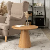 Ławy i stoliki kawowe - Stolik Kawowy CARLY 60 cm Dąb Nowoczesny Loft - miniaturka - grafika 1