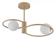Lampy sufitowe - Aqua lampa wisząca 2-punktowa złota 33464 - miniaturka - grafika 1
