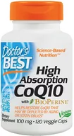 Suplementy naturalne - Koenzym Q10 100 mg i Piperyna BioPerine Vegan 120 kapsułek Doctor's Best 1036544558 - miniaturka - grafika 1