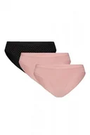 Majtki damskie - Atlantic bikini 195 rozj/cza/rozj 3-pak figi damskie - miniaturka - grafika 1