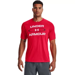 Koszulki sportowe męskie - Męska koszulka treningowa Under Armour UA Tech 2.0 WM Graphic SS - czerwona - UNDER ARMOUR - grafika 1