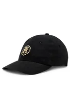 Czapki damskie - Tommy Hilfiger Czapka z daszkiem Spring Chic Cap AW0AW15775 Czarny - miniaturka - grafika 1