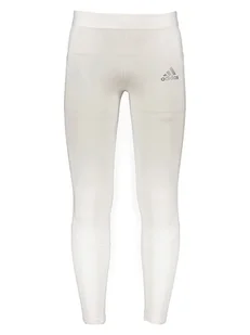adidas Legginsy "Techfit" w kolorze białym - Odzież trekkingowa męska - miniaturka - grafika 1