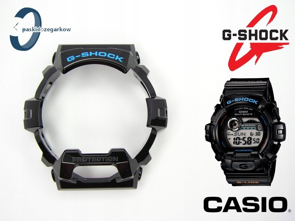 Bezel Casio GWX-8900 GWX-8900-1 czarny połysk