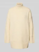 Swetry damskie - Golf o kroju relaxed fit z dzianiny z dodatkiem wełny model ‘AQUARIUS’ - miniaturka - grafika 1