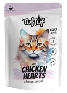 TUF TUF Mielonka z kurzymi sercami dla kota saszetka 300g - Mokra karma dla kotów - miniaturka - grafika 1