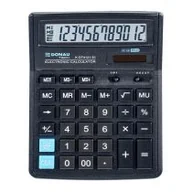 Kalkulatory - Kalkulator 12 pozycyjny DONAU TECH K-DT4127-01 203x158x31mm czarny /K-DT4127-01/ DN1185 - miniaturka - grafika 1