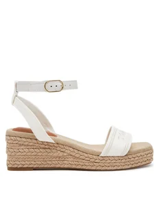 Tommy Hilfiger Espadryle Tommy Hilfiger Espad Mid Wedge FW0FW08805 Écru - Espadryle damskie - miniaturka - grafika 1