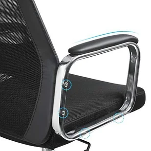 Fotel biurowy, krzesło biurowe Krzesło biurowe Ergonomiczne krzesło komputerowe oddychające z tyłu z głową i wsparciem lędźwiowym Wysokość regulowana do 140 kg - Fotele i krzesła biurowe - miniaturka - grafika 6