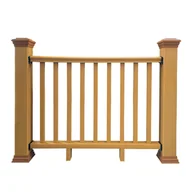 Balustrady i akcesoria - Balustrada kompozytowa Dąb Jasny 157 x 113 cm (2 słupki) - miniaturka - grafika 1