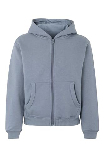 Mukua Byron Kids Bluza dziecięca z zamkiem błyskawicznym i kapturem Blue Fog, rozmiar 5/6