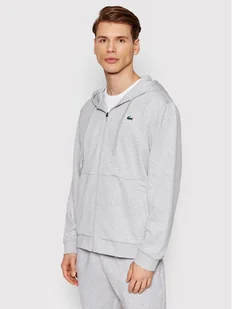 Lacoste Bluza SH9676 Szary Regular Fit - Bluzy męskie - miniaturka - grafika 1