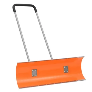 vidaXL Pług do śniegu z wydłużaną rączką, pomarańczowy, 96 cm, stal - Łopaty i widły - miniaturka - grafika 1