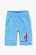 Spodnie i spodenki dla chłopców - Bawełniane bermudy , Spiderman - niebieskie - miniaturka - grafika 1