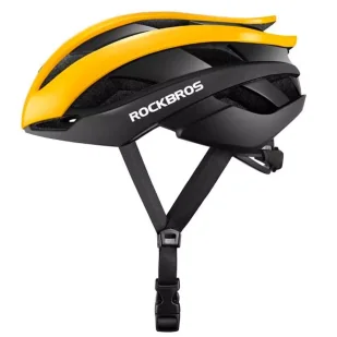 Kask rowerowy Rockbros 10110004006 rozmiar M - żółto-czarny - Kaski rowerowe - miniaturka - grafika 3
