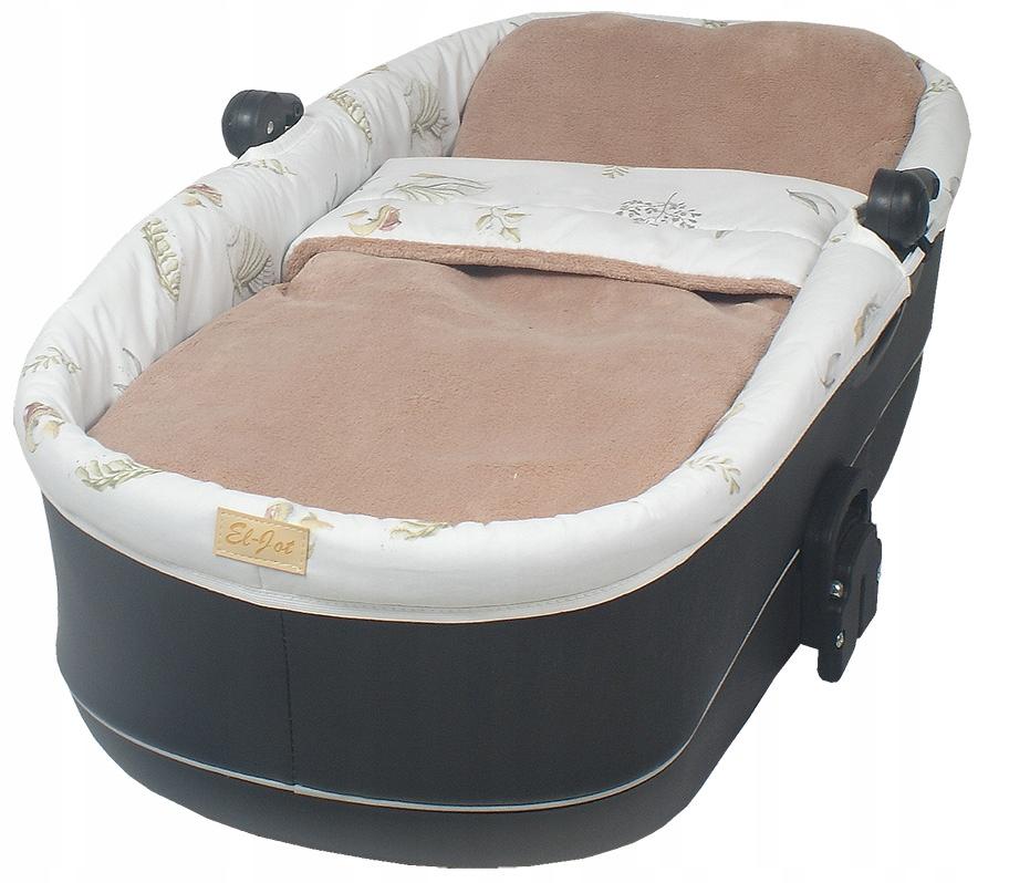 Zestaw Do Gondoli Pościel+otulacz+materacyk Gąski/cappuccino